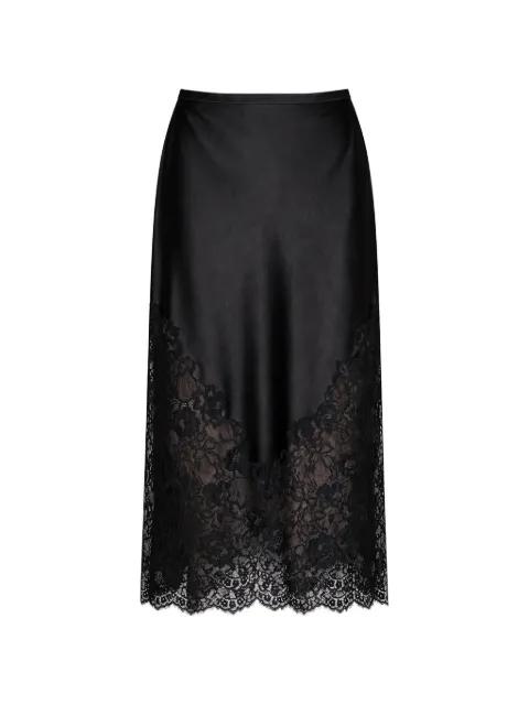 Juliet lace-trim midi skirt by FLEUR DU MAL
