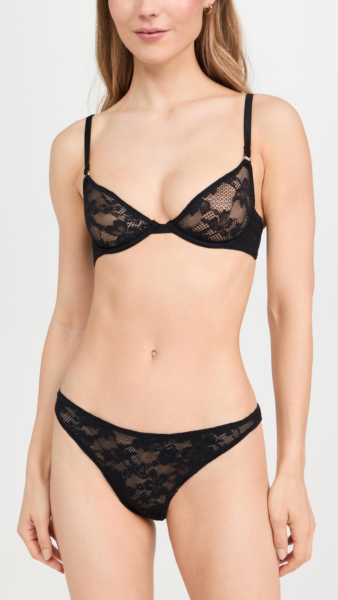 Le Stretch Lace Demi Bra by FLEUR DU MAL