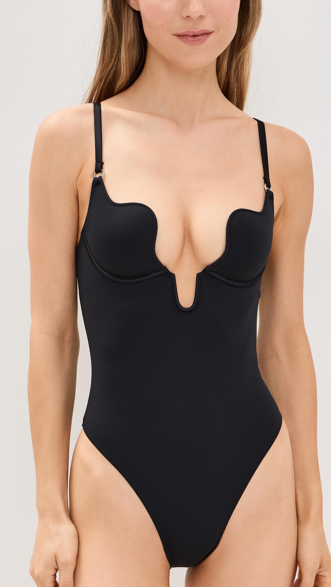 Le Stretch Micro U-Plunge Bodysuit by FLEUR DU MAL