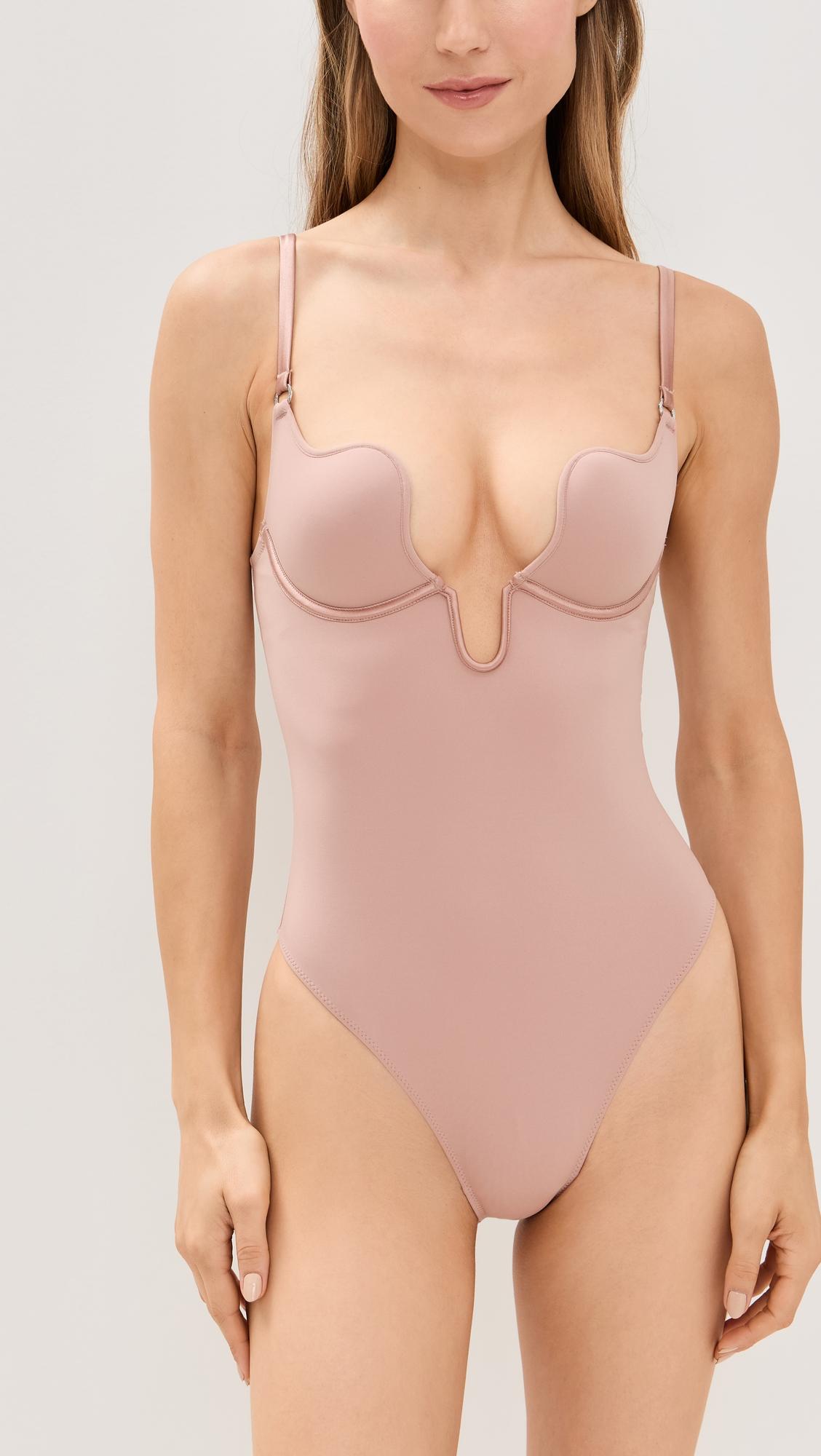 Le Stretch Micro U-Plunge Bodysuit by FLEUR DU MAL