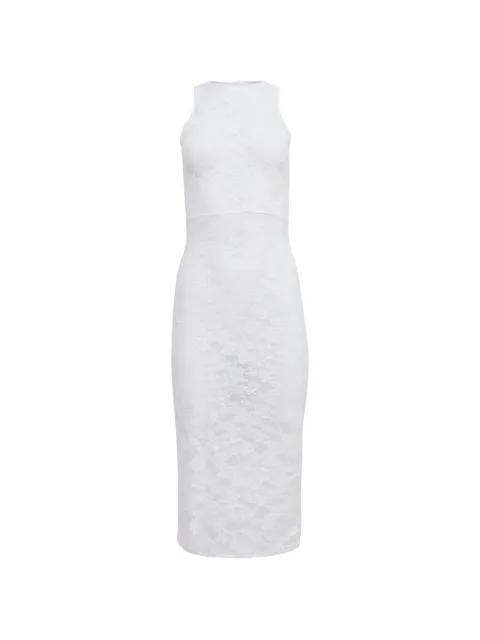Le Stretch lace racer midi dress by FLEUR DU MAL
