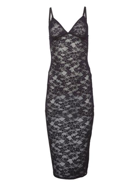 Le Stretch lace slip dress by FLEUR DU MAL