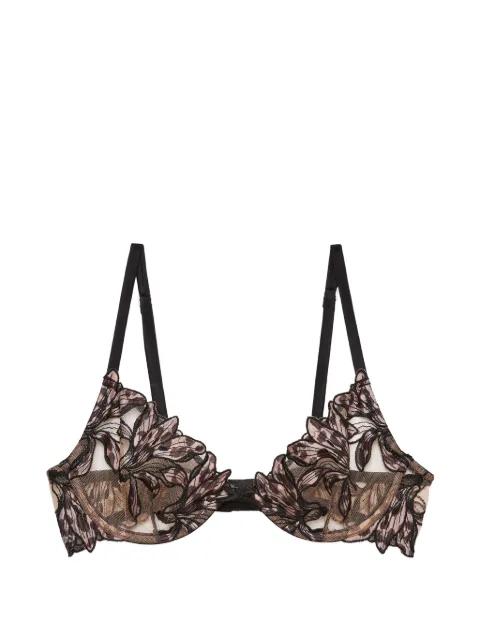 Lily embroidery demi bra by FLEUR DU MAL