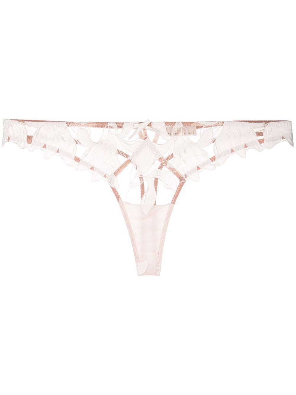 Lily lace thong by FLEUR DU MAL