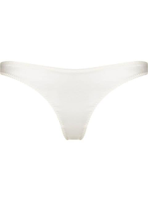 Luxe satin thong brief by FLEUR DU MAL