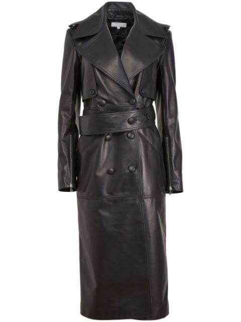 Moto leather trench coat by FLEUR DU MAL