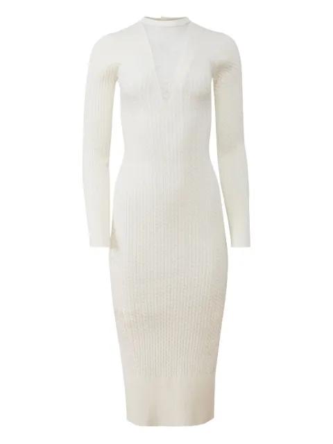 Quinn cable-knit midi dress by FLEUR DU MAL