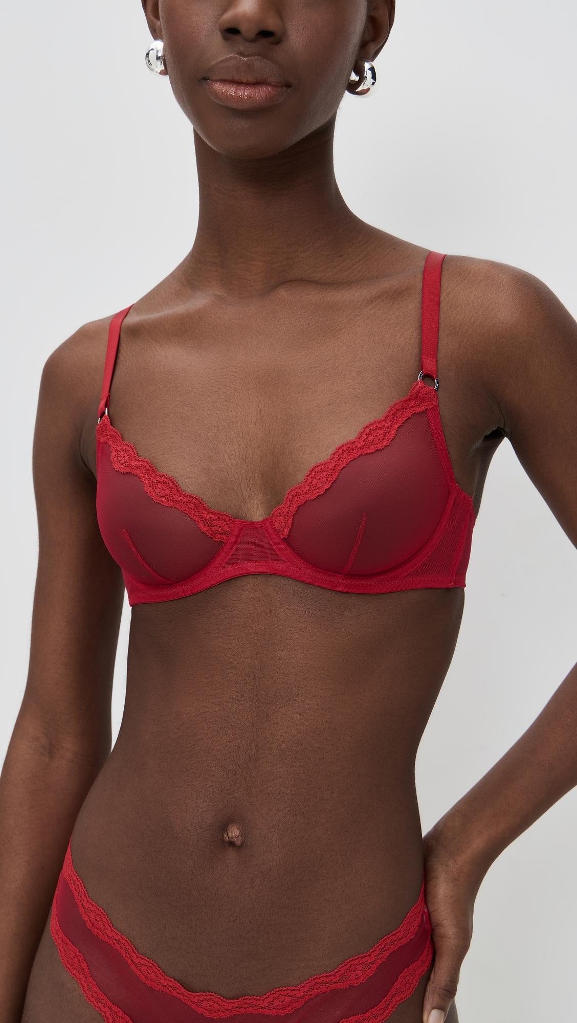 Sheer Tulle Demi Bra by FLEUR DU MAL