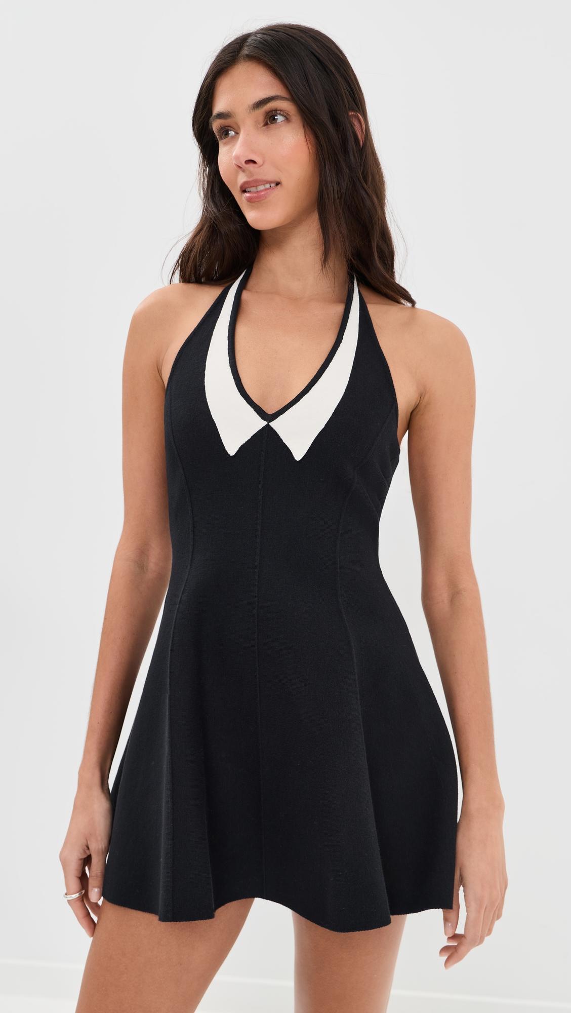 Sofia Collared Flare Dress by FLEUR DU MAL