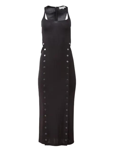 Undo Me button-embellished midi dress by FLEUR DU MAL