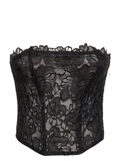 Whitney embroidered corset top by FLEUR DU MAL