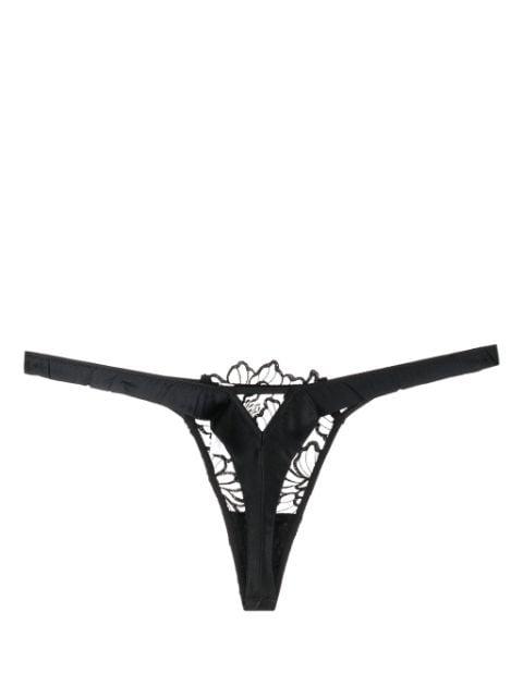 Whitney embroidered thong by FLEUR DU MAL