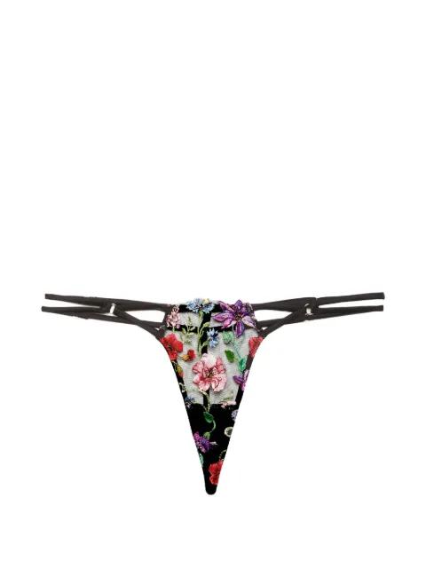 Wildfleur floral thong by FLEUR DU MAL