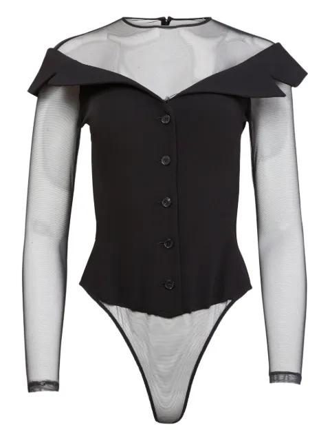 button bodysuit by FLEUR DU MAL