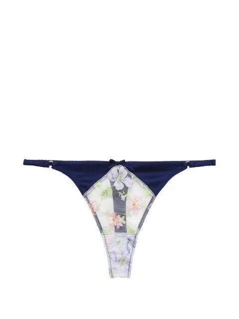 embroidered thong by FLEUR DU MAL