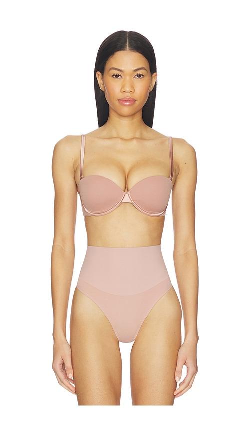 fleur du mal Le Stretch Micro Multi-way Bra in Tan by FLEUR DU MAL