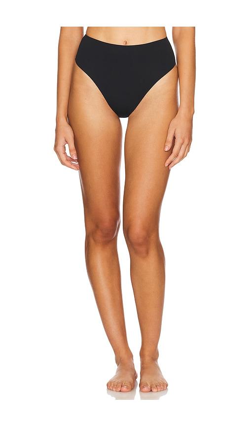 fleur du mal Le Stretch Multi Fit Micro High Waist Brief in Black by FLEUR DU MAL