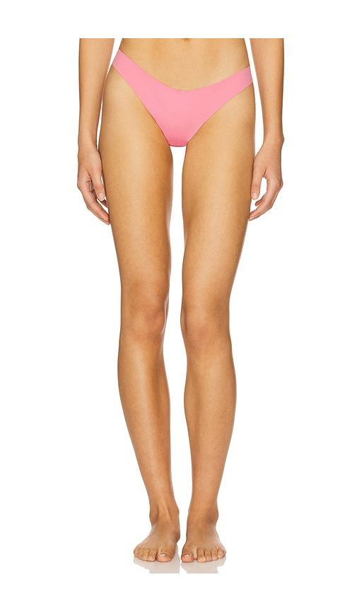 fleur du mal Le Stretch Thong in Pink by FLEUR DU MAL