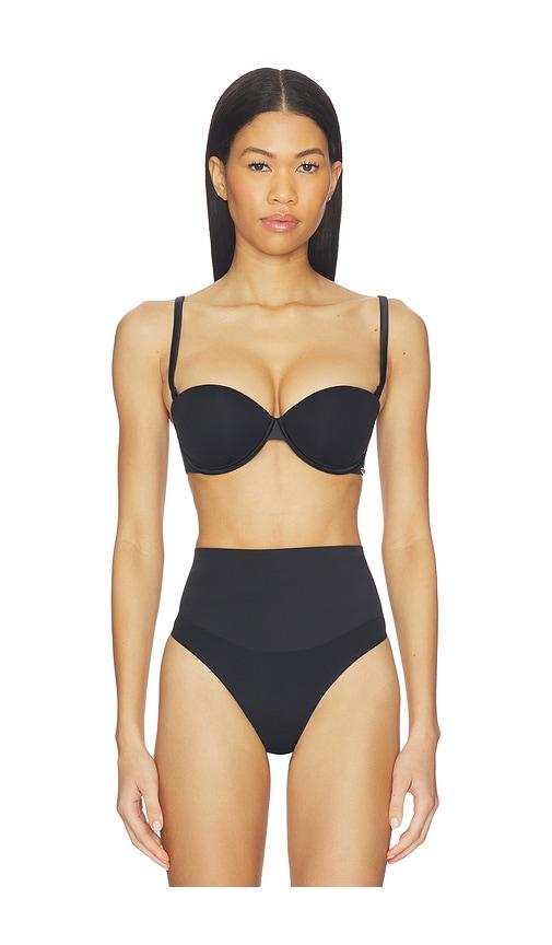 fleur du mal Stretch Micro Multi-way Bra in Black by FLEUR DU MAL
