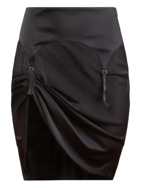 garter-strap mini skirt by FLEUR DU MAL