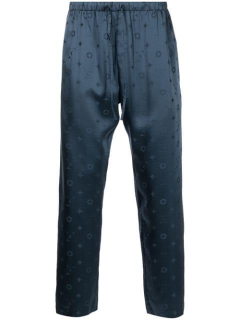 jacquard silk pyjama bottoms by FLEUR DU MAL
