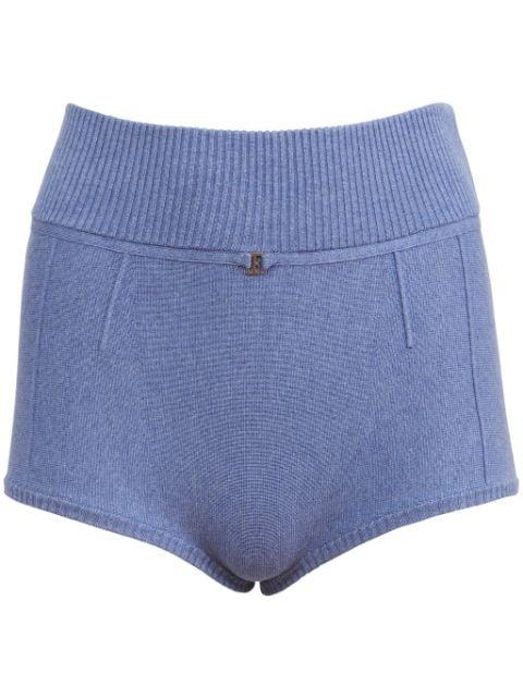 knitted mini shorts by FLEUR DU MAL
