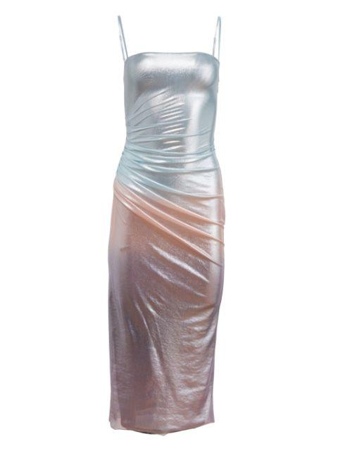 ombré-effect metallic dress by FLEUR DU MAL
