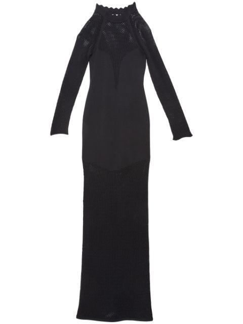 pointelle-knit scalloped dress by FLEUR DU MAL