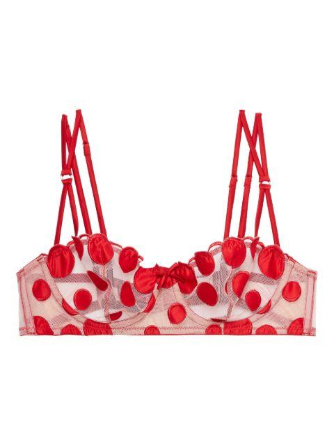 polka-dot balconette bra by FLEUR DU MAL