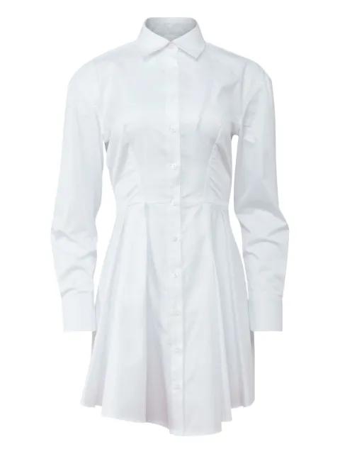 poplin pleated shirt mini dress by FLEUR DU MAL