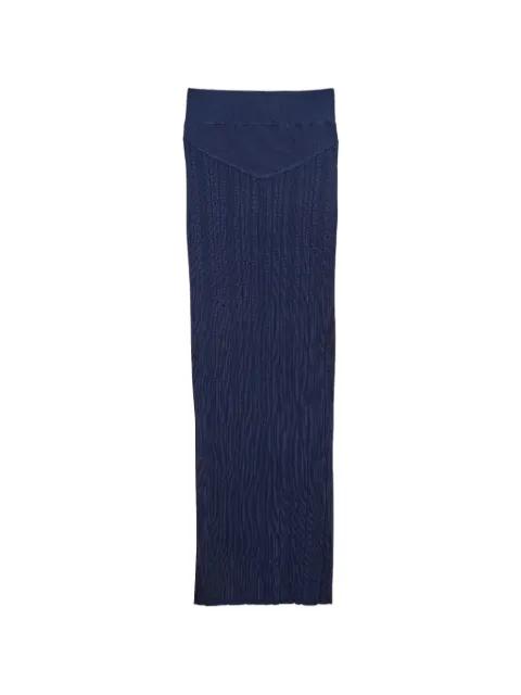 ribbed-knit maxi skirt by FLEUR DU MAL