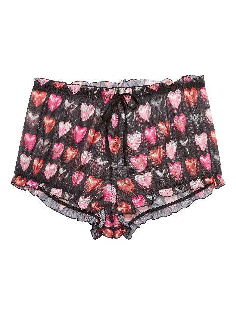 ruched mesh boxer shorts by FLEUR DU MAL