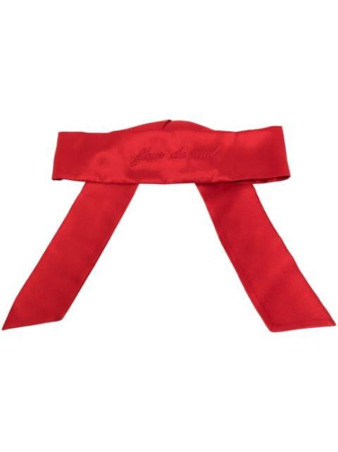 satin-finish silk blindfold by FLEUR DU MAL