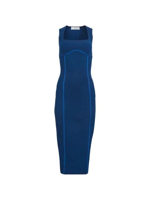 scoop-neck midi dress by FLEUR DU MAL
