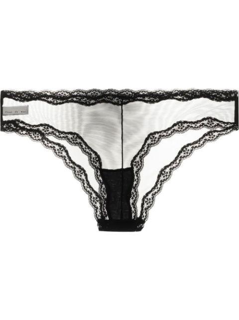 sheer tulle bikini briefs by FLEUR DU MAL