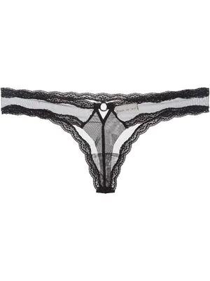 sheer tulle thong by FLEUR DU MAL