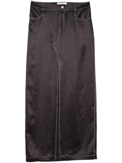 silk maxi skirt by FLEUR DU MAL