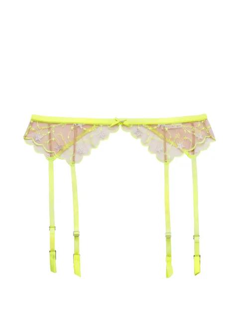 Étoile embroidery garter belt by FLEUR DU MAL