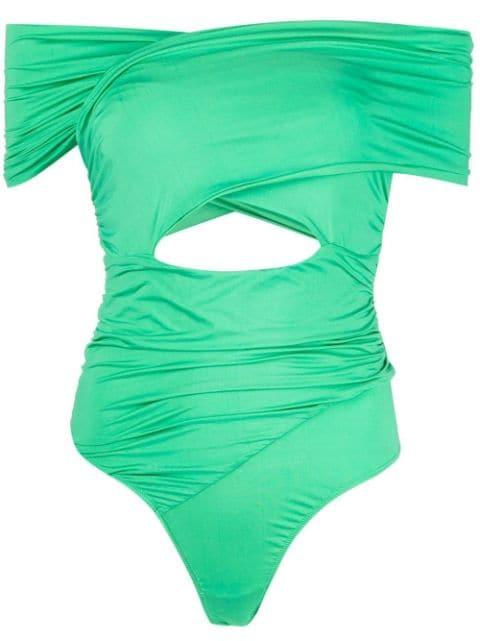 wrap-front bodysuit by FLEUR DU MAL