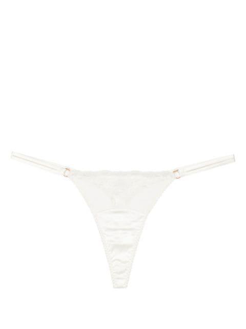 Daisy floral-lace thong by FLEUR OF ENGLAND