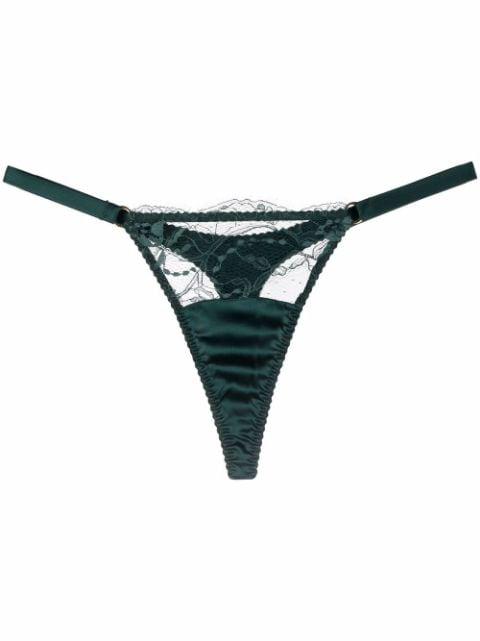 Ela satin thong by FLEUR OF ENGLAND