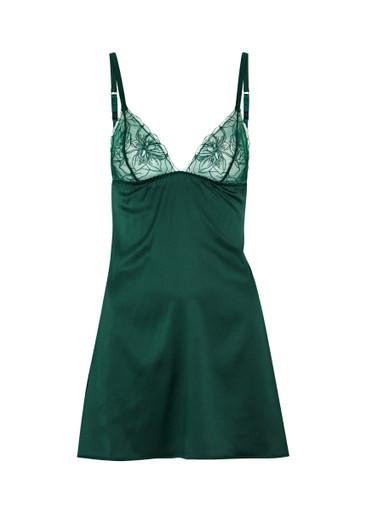Eva tulle and silk-blend satin chemise by FLEUR OF ENGLAND