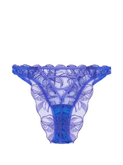 Iris Brazilian floral-embroidery brief by FLEUR OF ENGLAND