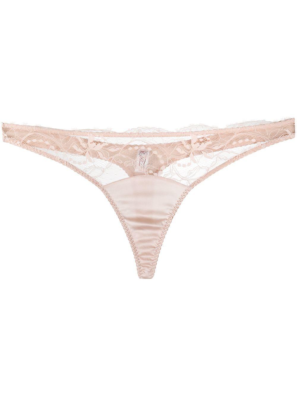 Sig lace thong by FLEUR OF ENGLAND