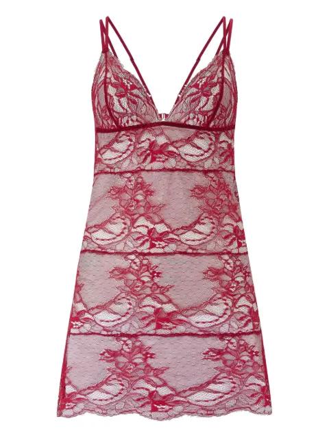 lace-trimmed babydoll nightdress by FLEUR OF ENGLAND