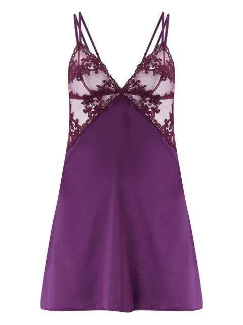 lace-trimmed slip nightdress by FLEUR OF ENGLAND