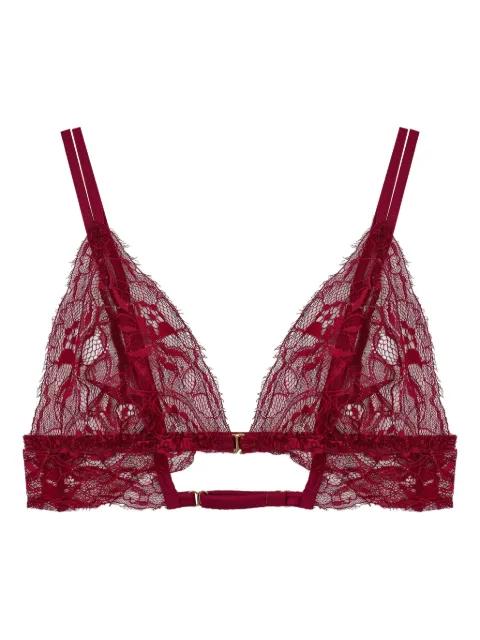lace-trimmed triangle bra by FLEUR OF ENGLAND
