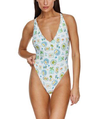 Capri Vibes V-Neck One Piece by FLIRTT GOTTEX