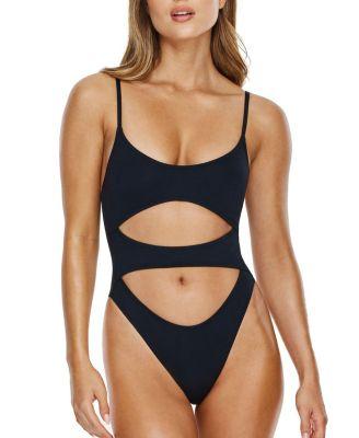 Midnight Cut Out One Piece by FLIRTT GOTTEX