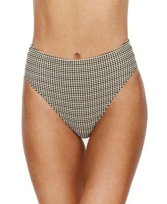 Sandy Beach Textured High Waist Bikini Bottom by FLIRTT GOTTEX